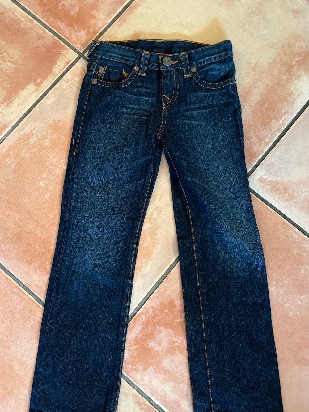 Kids True Religion Dark Blue Jeans. Size 7
